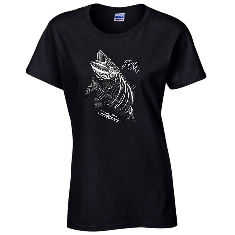 J-Trexx Art | Zombified Musky T-Shirt (Women) | MuskyChasers.com