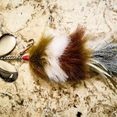 Sasquatch Lure Company - Double 10 - Double Marabou - Olive, Brown, White